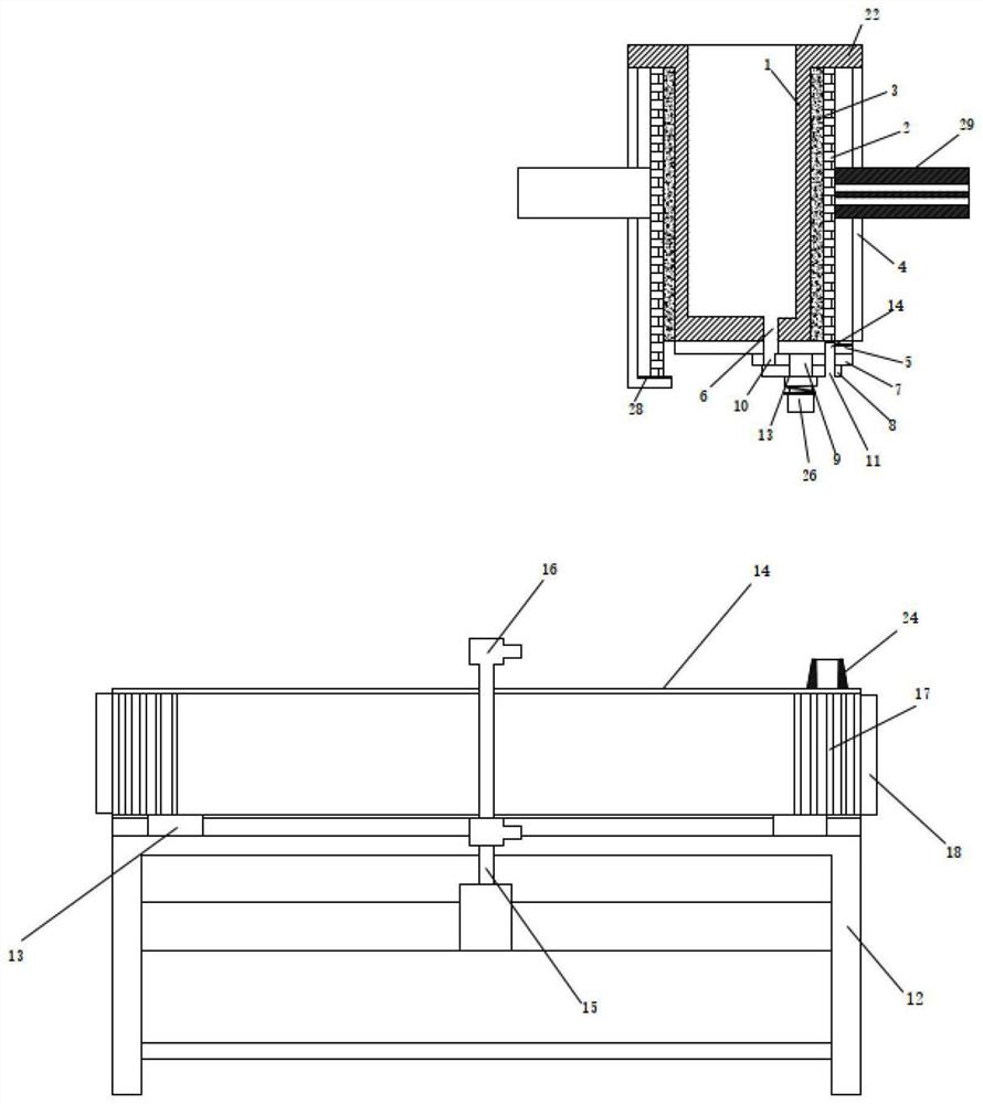 Automatic production system for directional crystallization