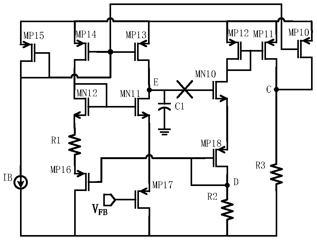 Error amplifier used for switching power supply