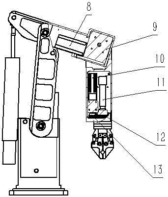 Underwater robot operating manipulator