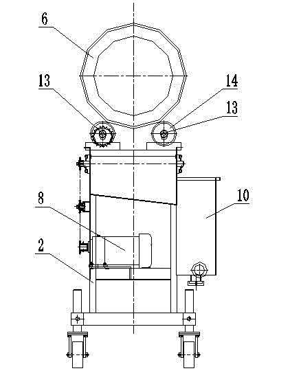 Food starching machine