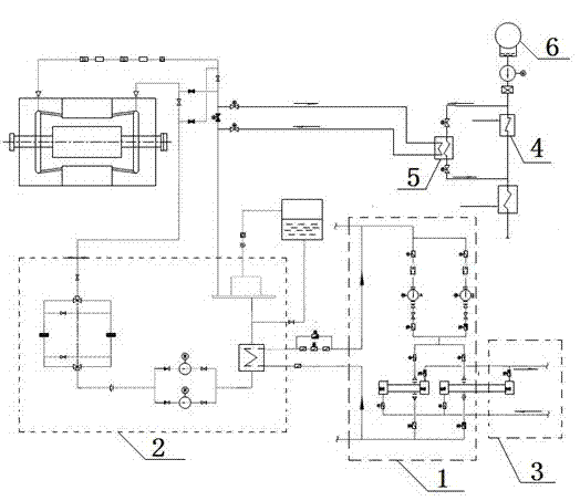 Cooling water heat recycling system of power generator stator coil