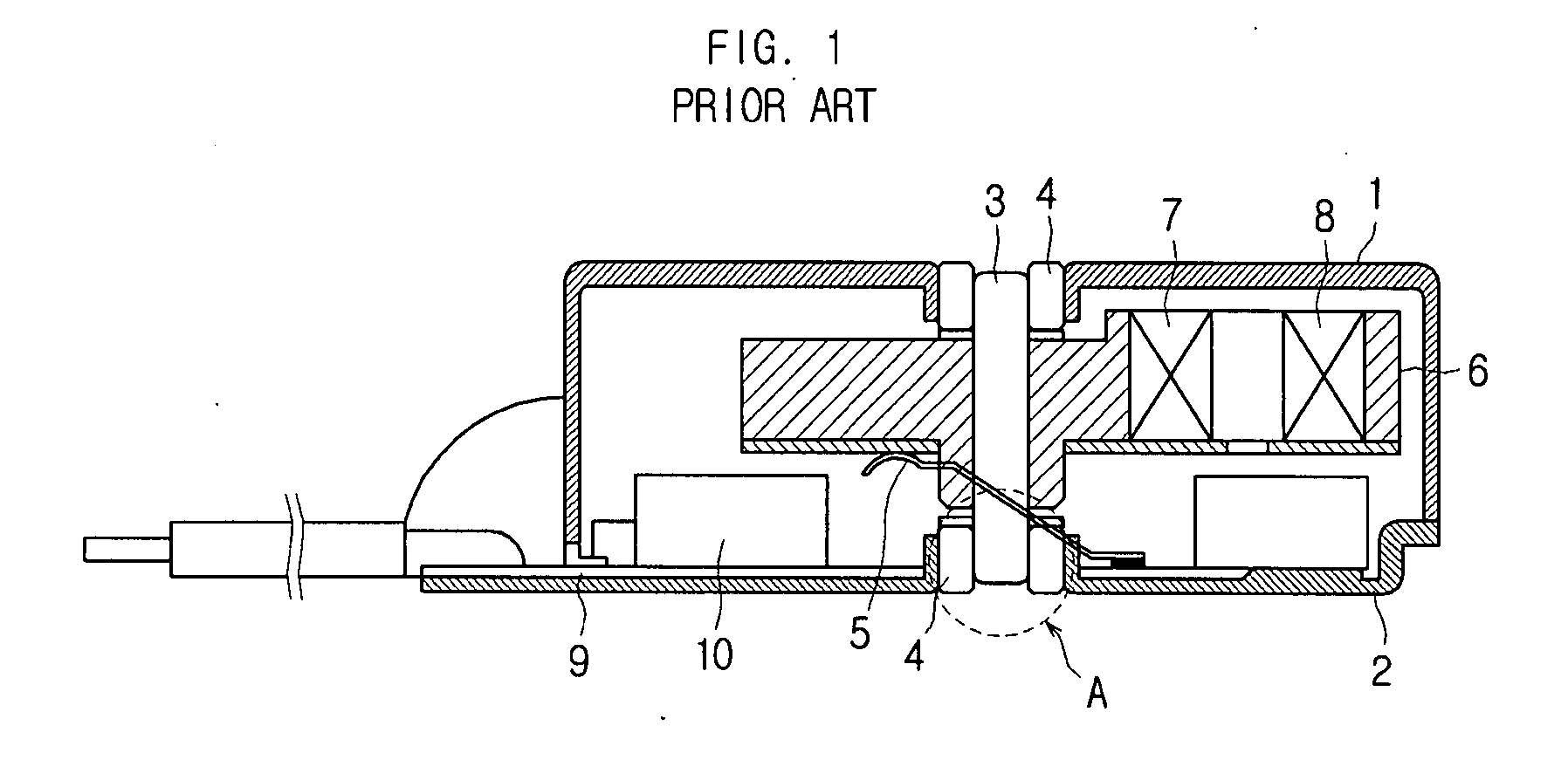 Vibration motor and oilless bearing