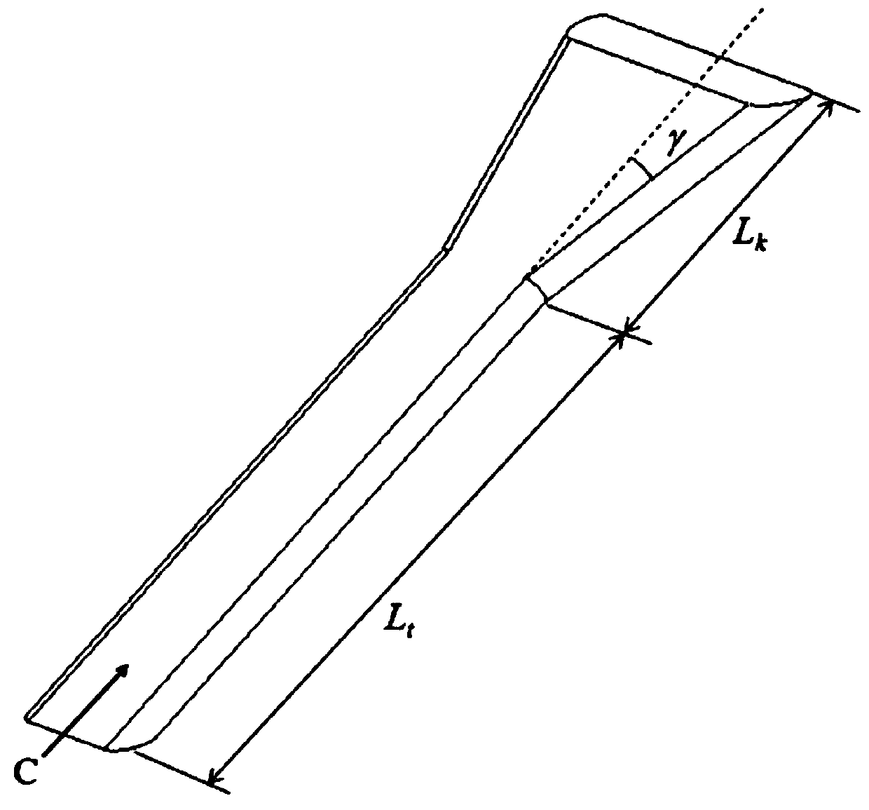 Turbine blade trailing edge cooling structure