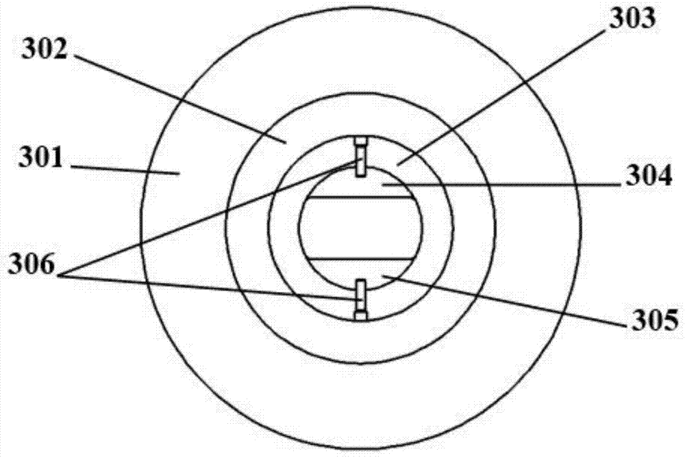 Flat squeezing barrel for eliminating concentrated stress of inner barrel and manufacturing method for flat squeezing barrel