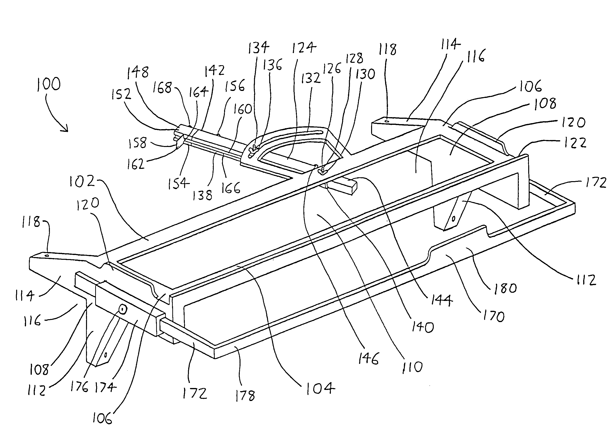 Work surface guide for power tools