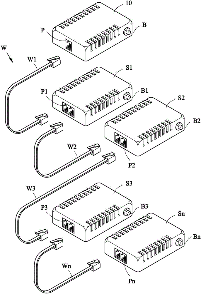 Battery management system having capability for addressing and time-division communication