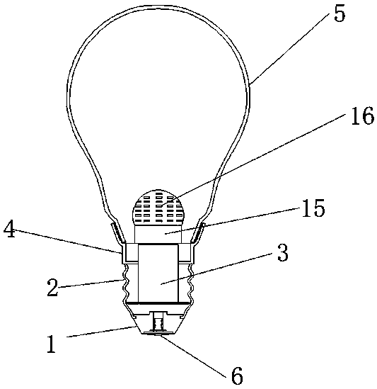 High light-efficiency LED lamp convenient to dismount