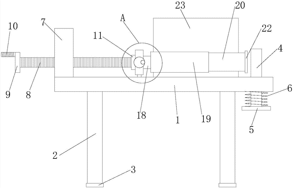 Foam processing tool positioning and clamping device