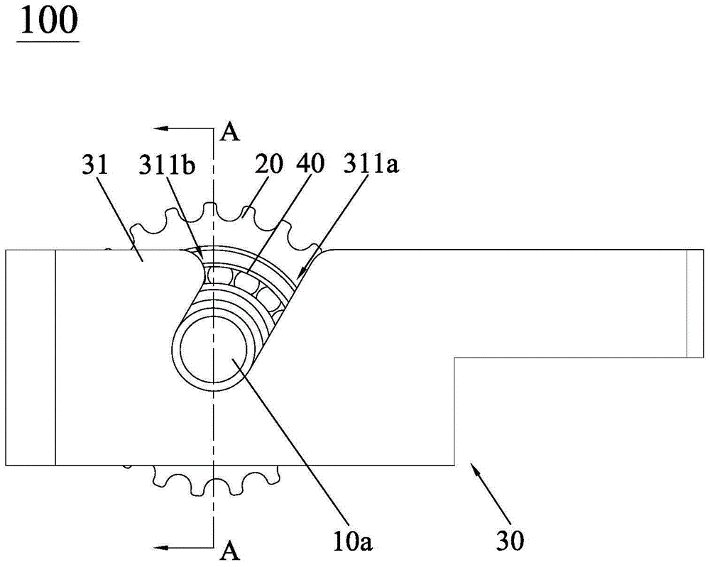 Driven wheel structure