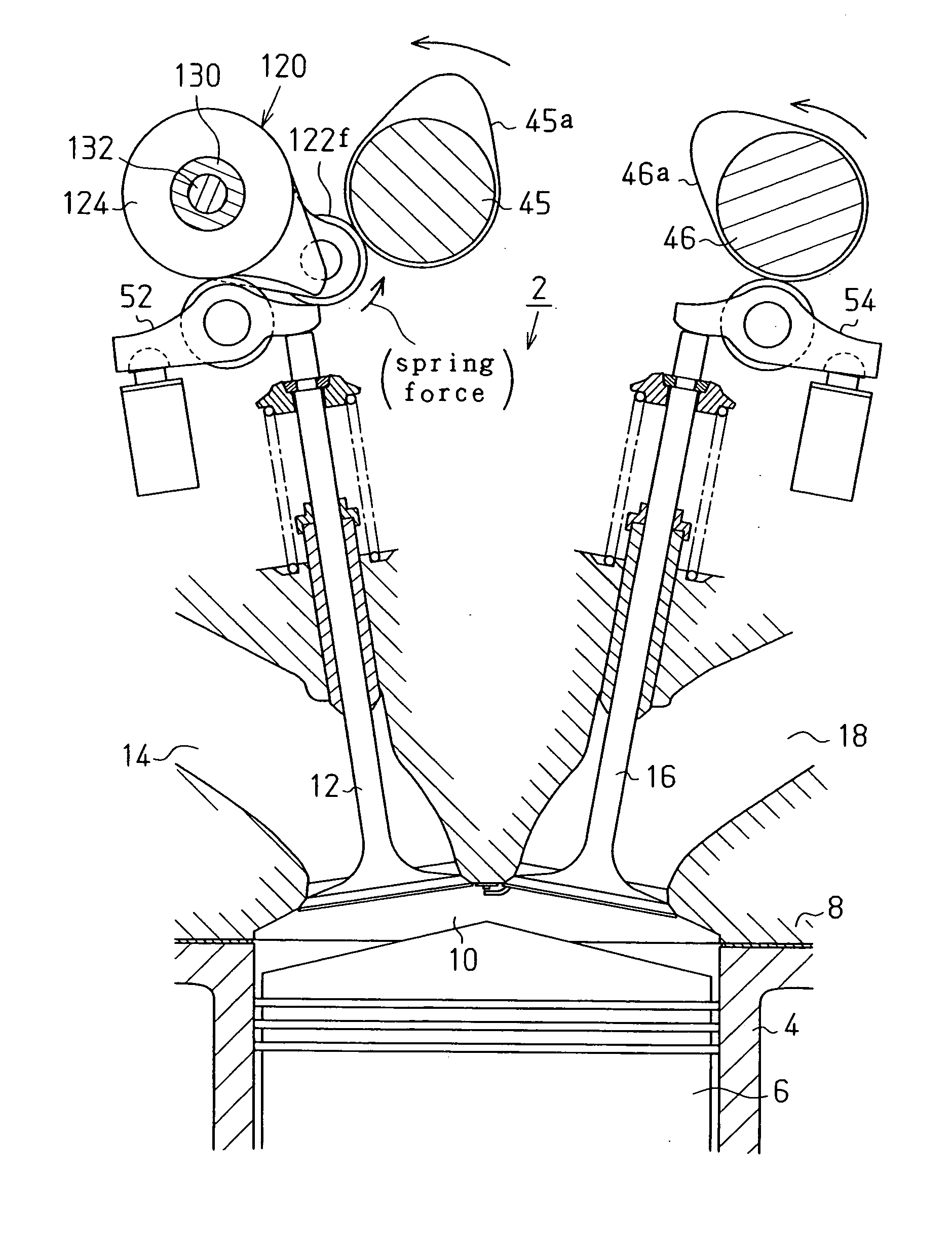 Collar and variable valve actuation mechanism