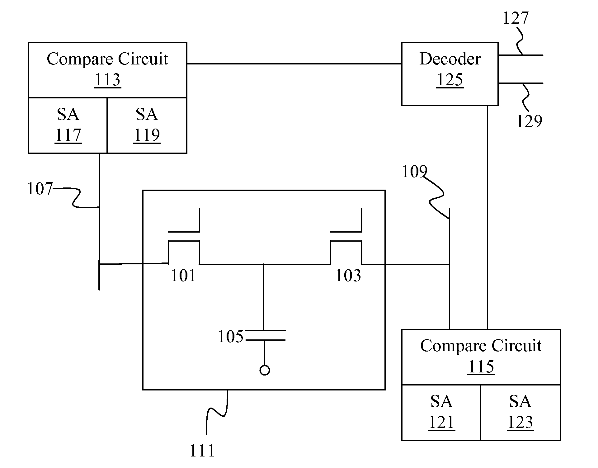 Multivalue memory storage with two gating transistors