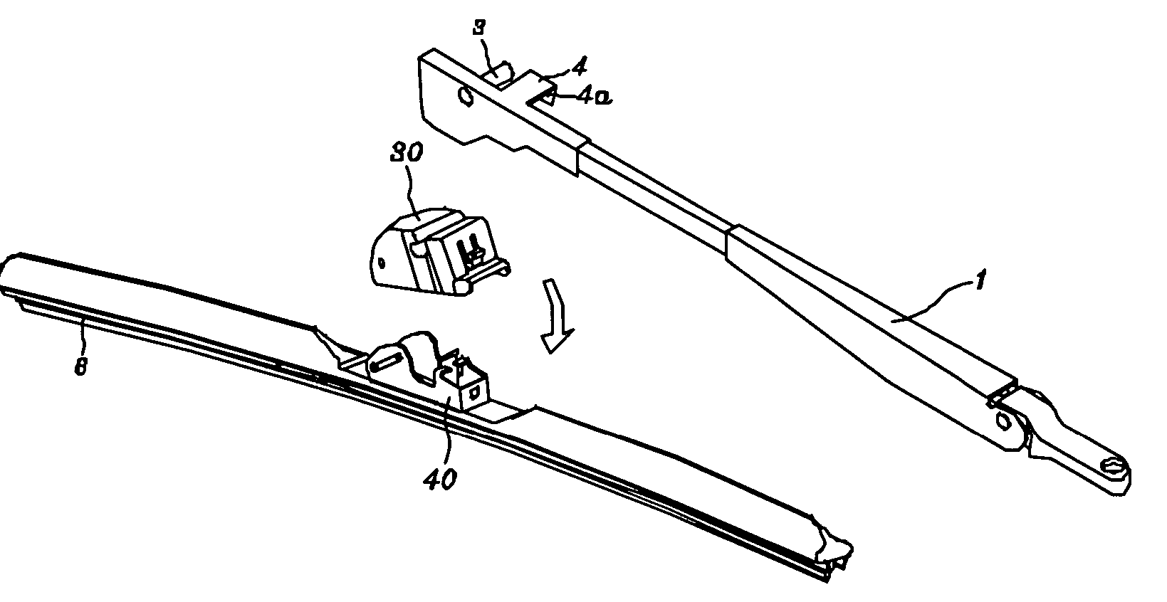 Joint apparatus of car windshield wiper arm