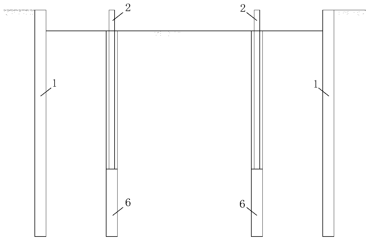 Building construction method adopting stepwise implementation of forward construction and reverse construction