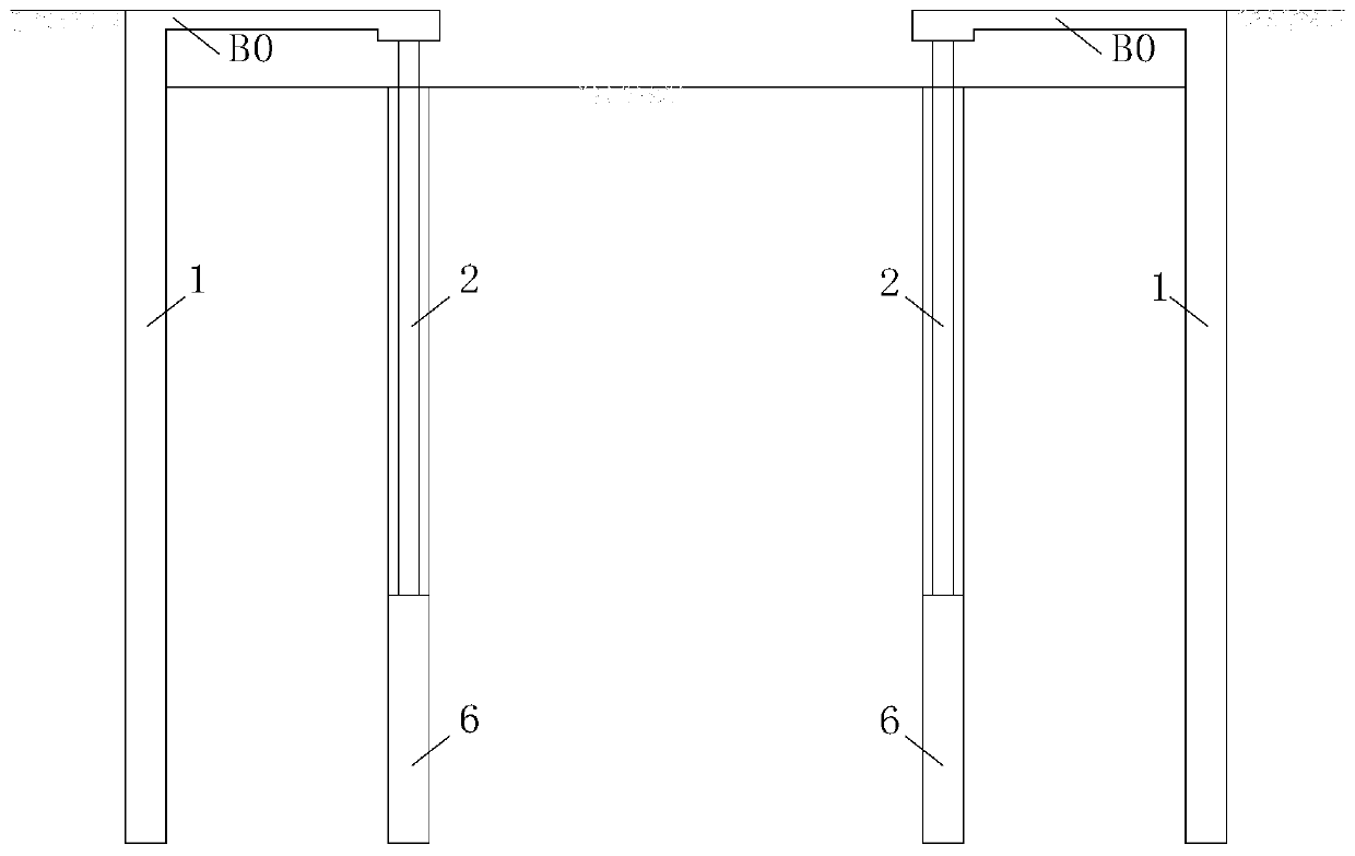 Building construction method adopting stepwise implementation of forward construction and reverse construction