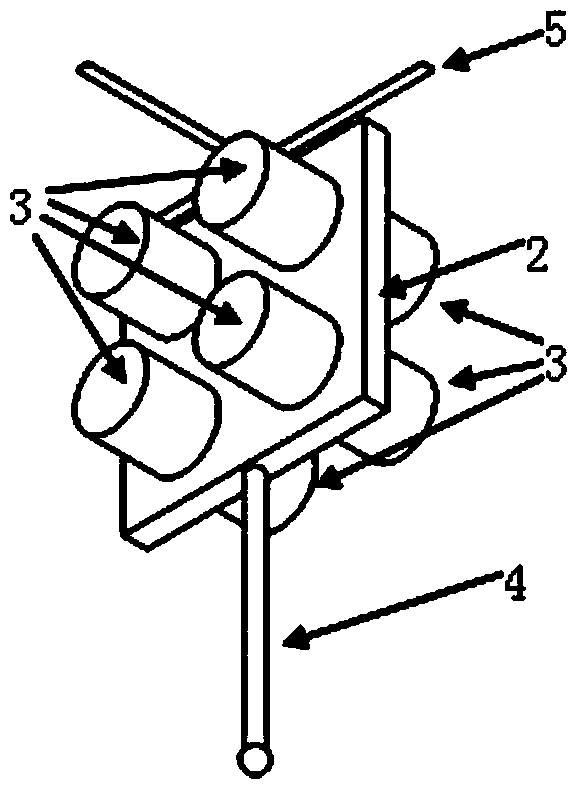 Measuring head space posture measuring method guided by ultrasonic positioning