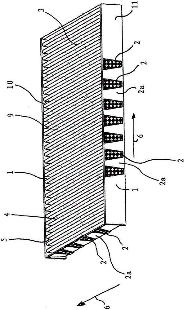 Flexible filter element with plastic frame formed thereon by injection molding