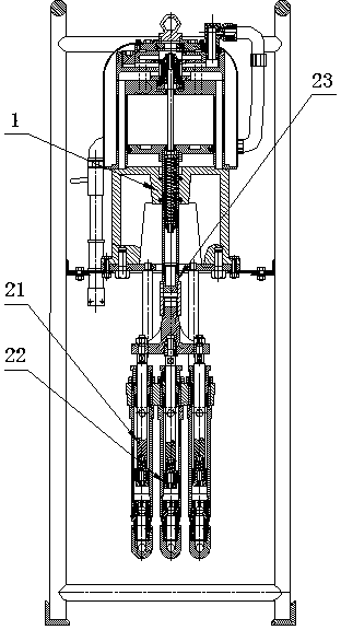 Pneumatic two-fluid grouting pump