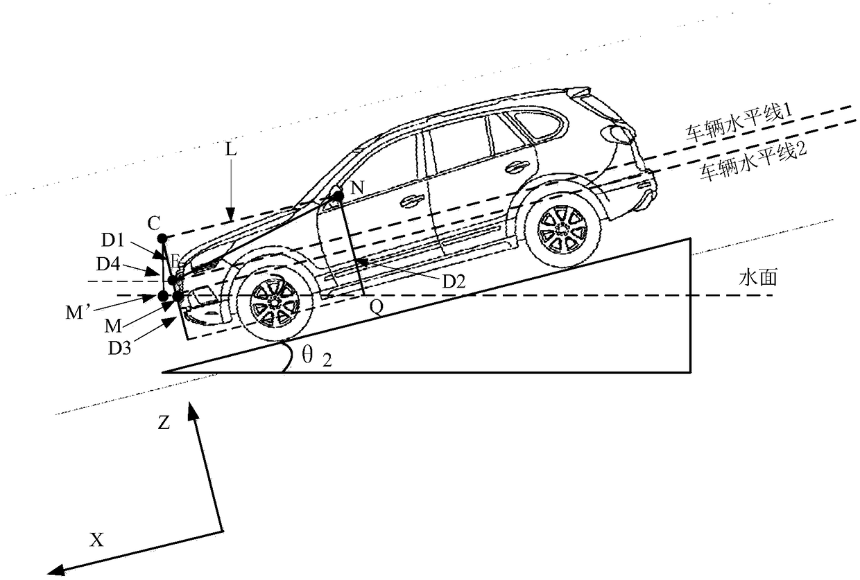 Vehicle water-wading detection method and system and vehicle