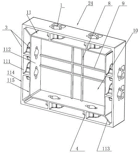 Combined type plane building template structure