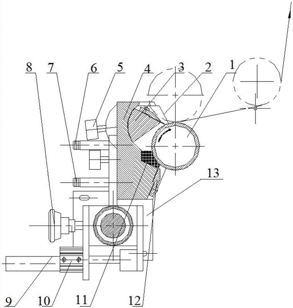 Closed scraper device used for gravure printing machine