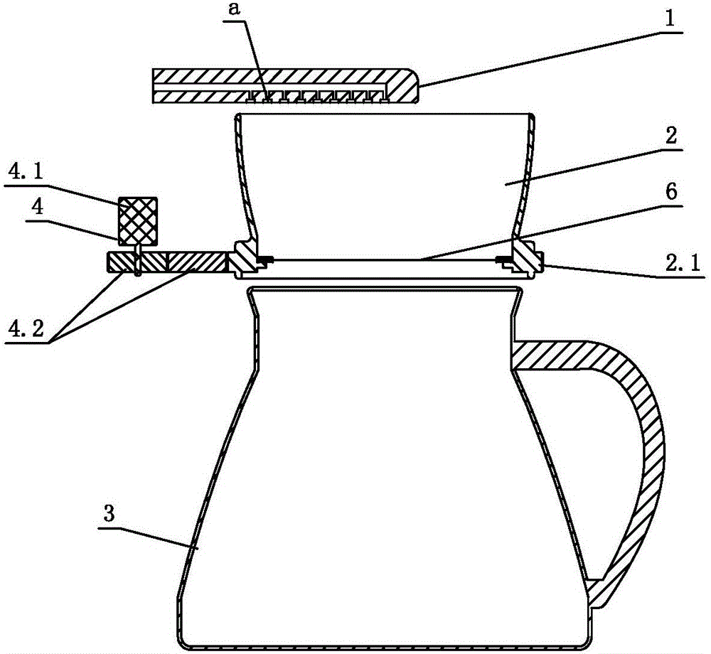 Human hand simulated rotary coffee maker