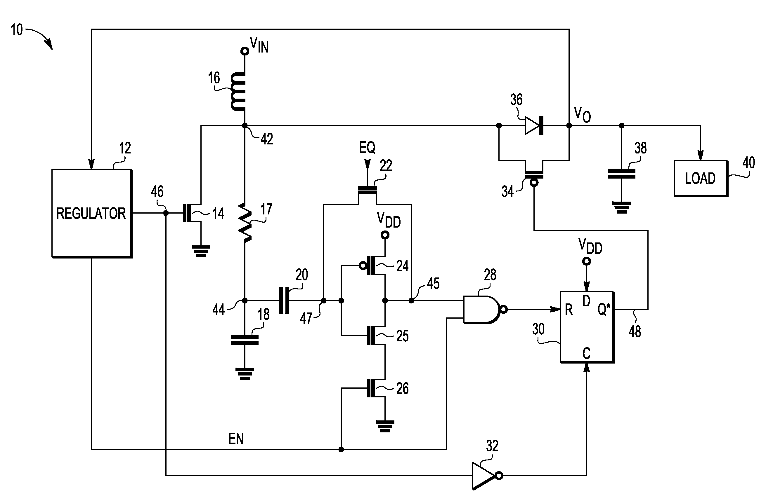 DC to DC converter having switch control and method of operation