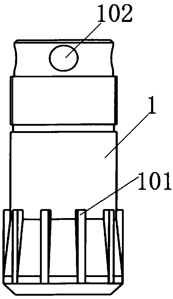 Casing coupling reverse buckling device and using method thereof