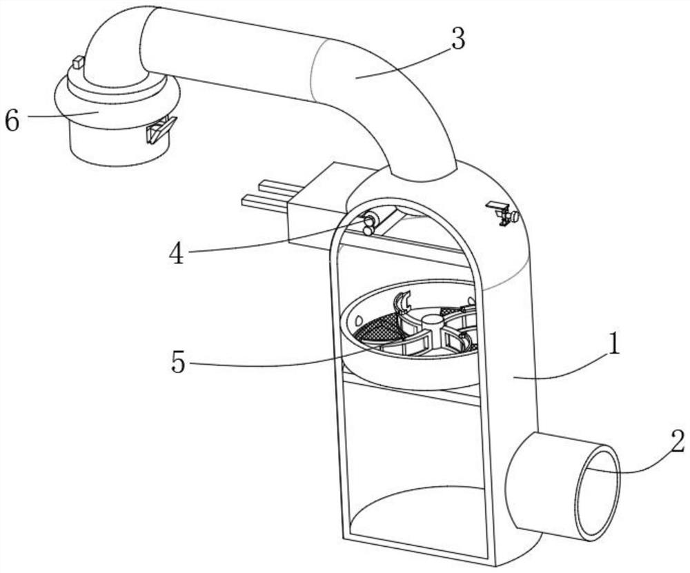 Waste gas treatment equipment for incinerator