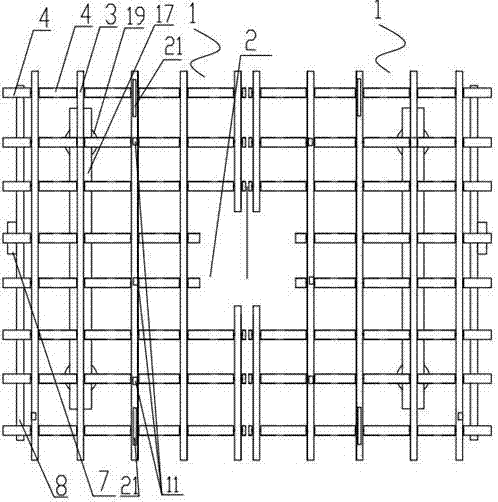 Cleaning-convenient tree-pit bottom support plate system