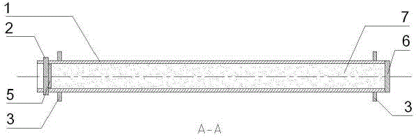 Hot bending forming technology of large-caliber thick-walled pipe filled with sand cores through heat in supplementing manner