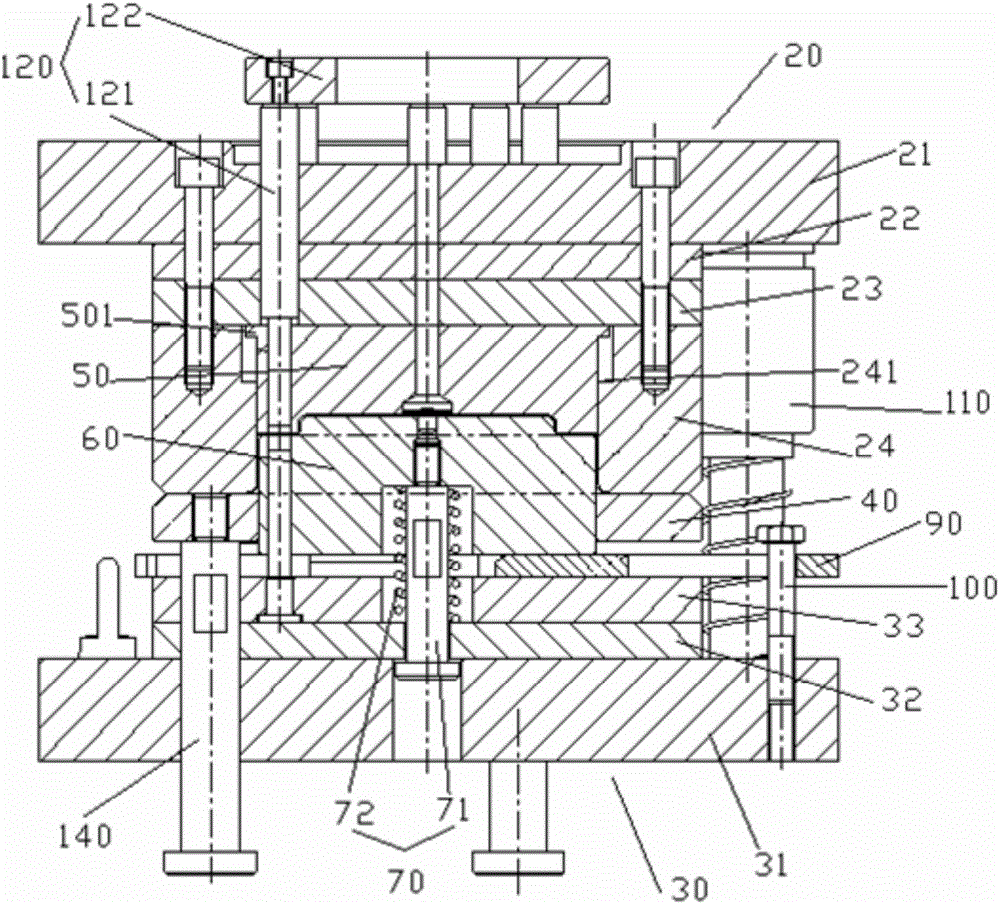 Drawing punching compound die