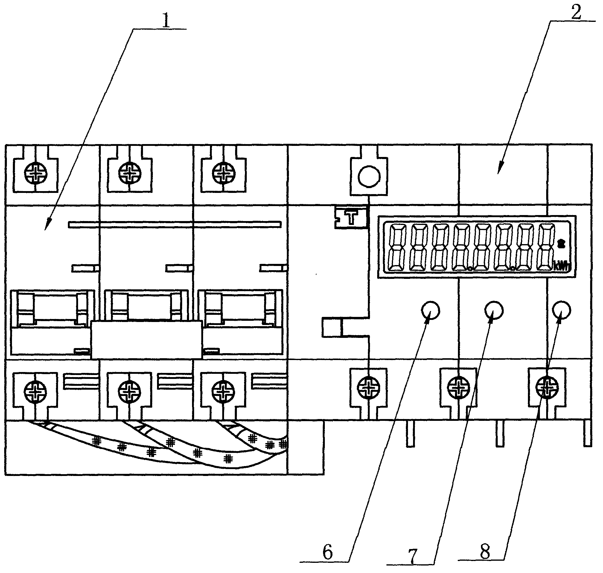 Electric meter leakage protector