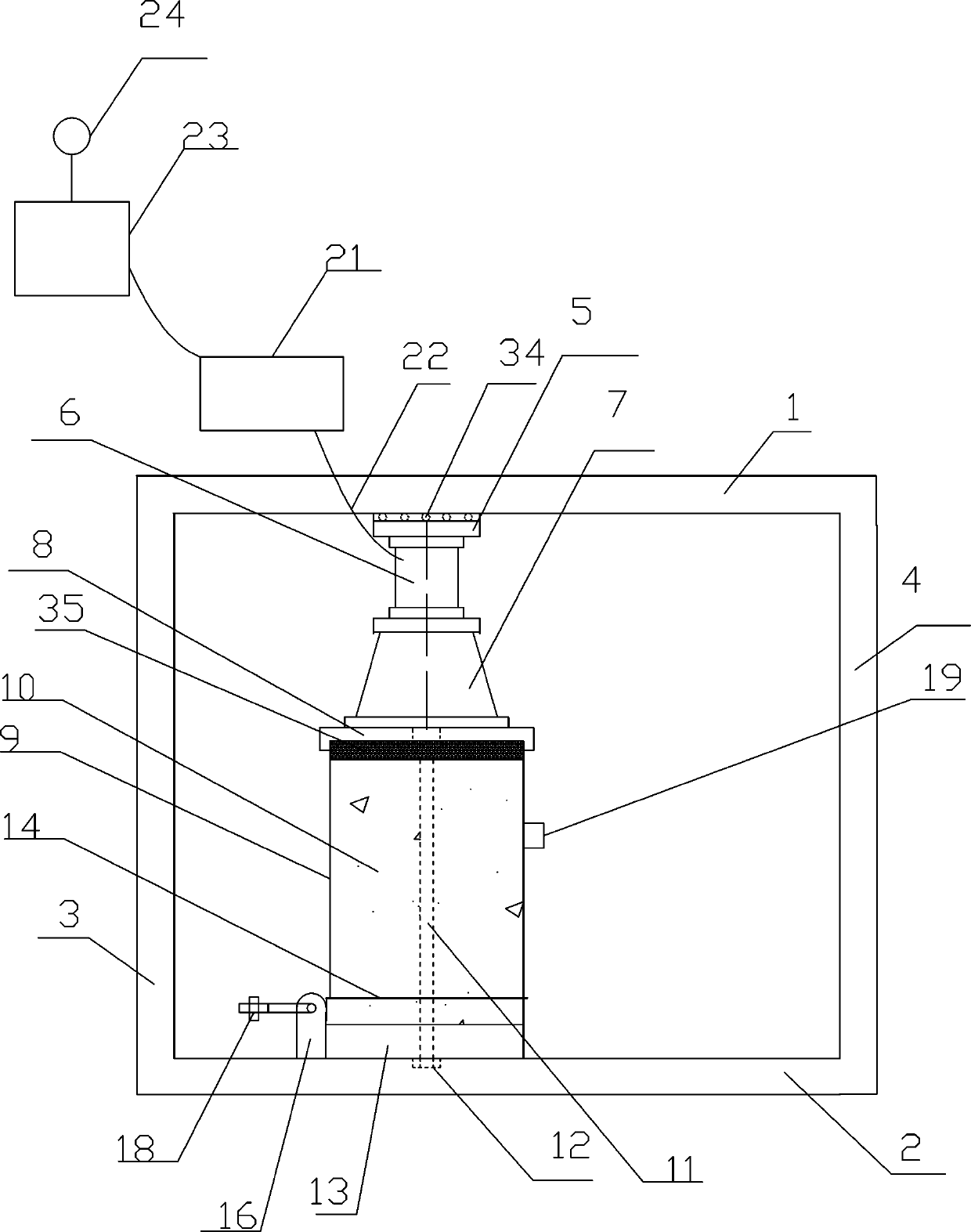 Soil-rock interface original sample torsional shear test device and method