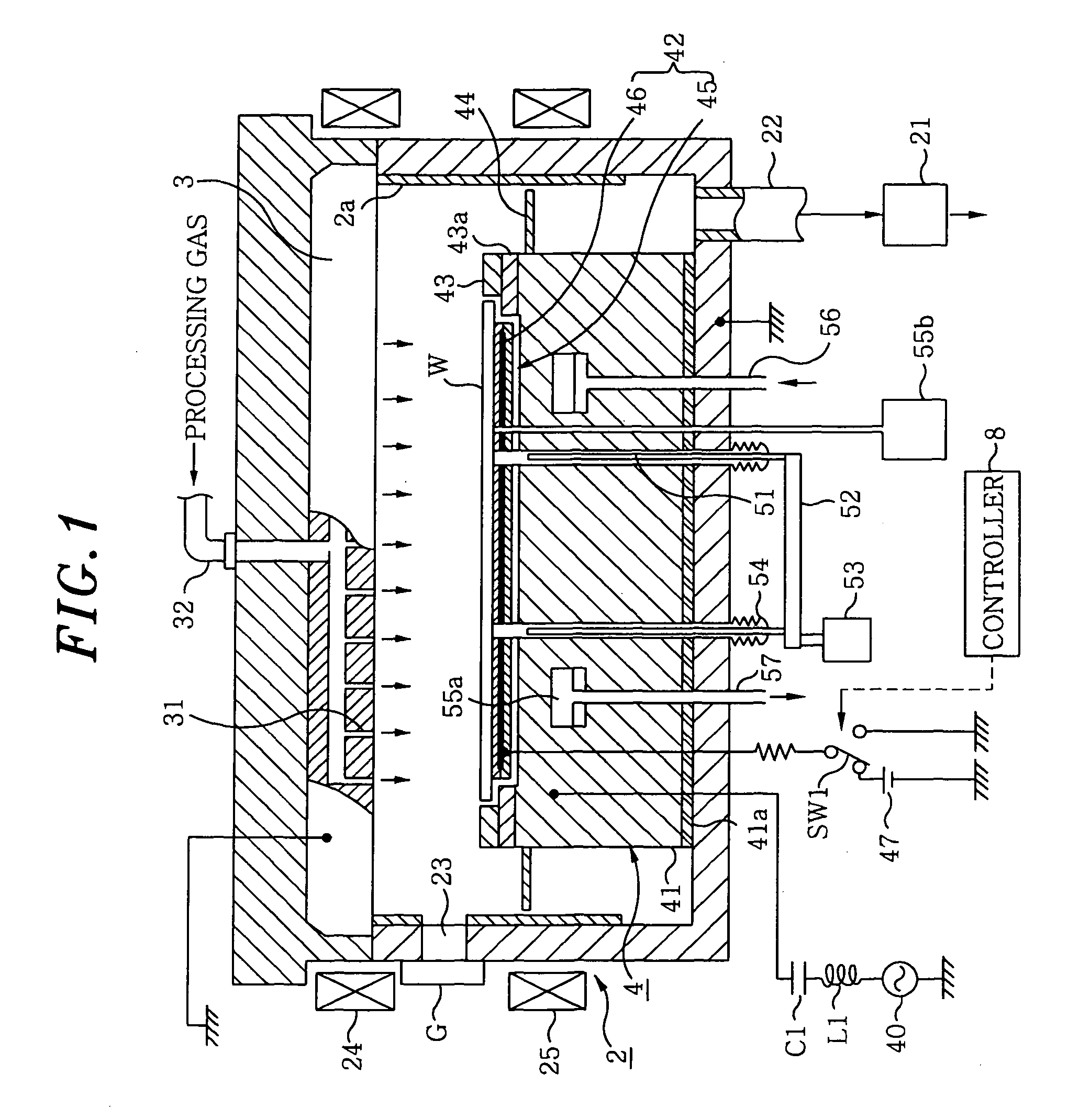 Internal member of a plasma processing vessel