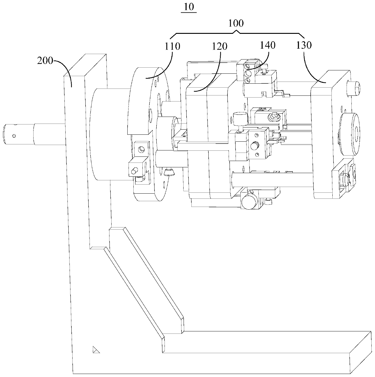 Welding jig for laser tin soldering of hexahedron