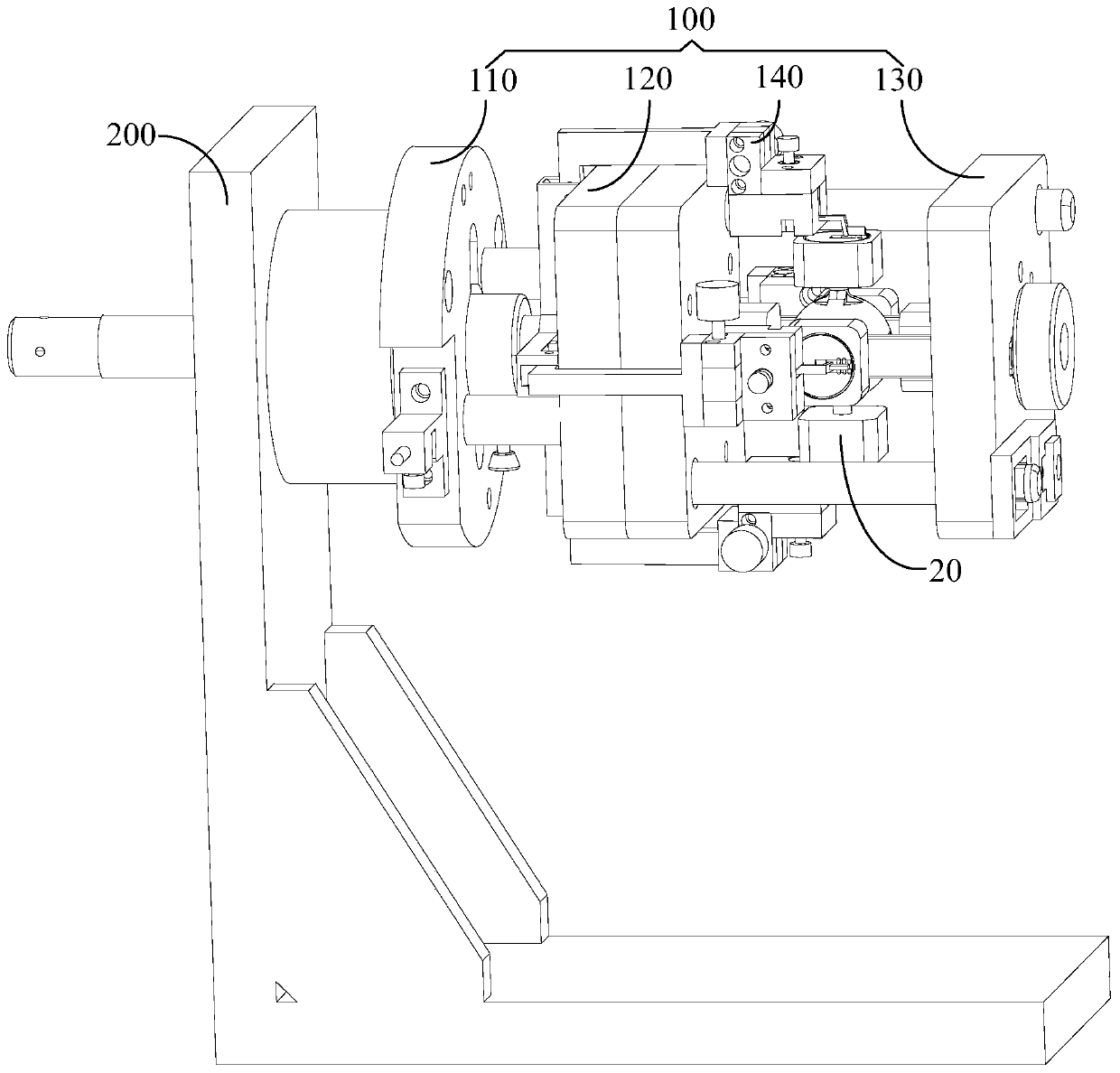 Welding jig for laser tin soldering of hexahedron