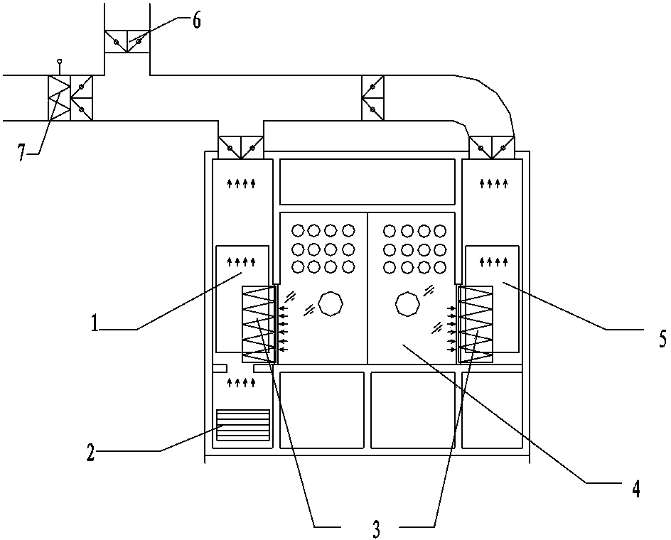 Ventilation cabinet suitable for production of large infusion plastic bottle