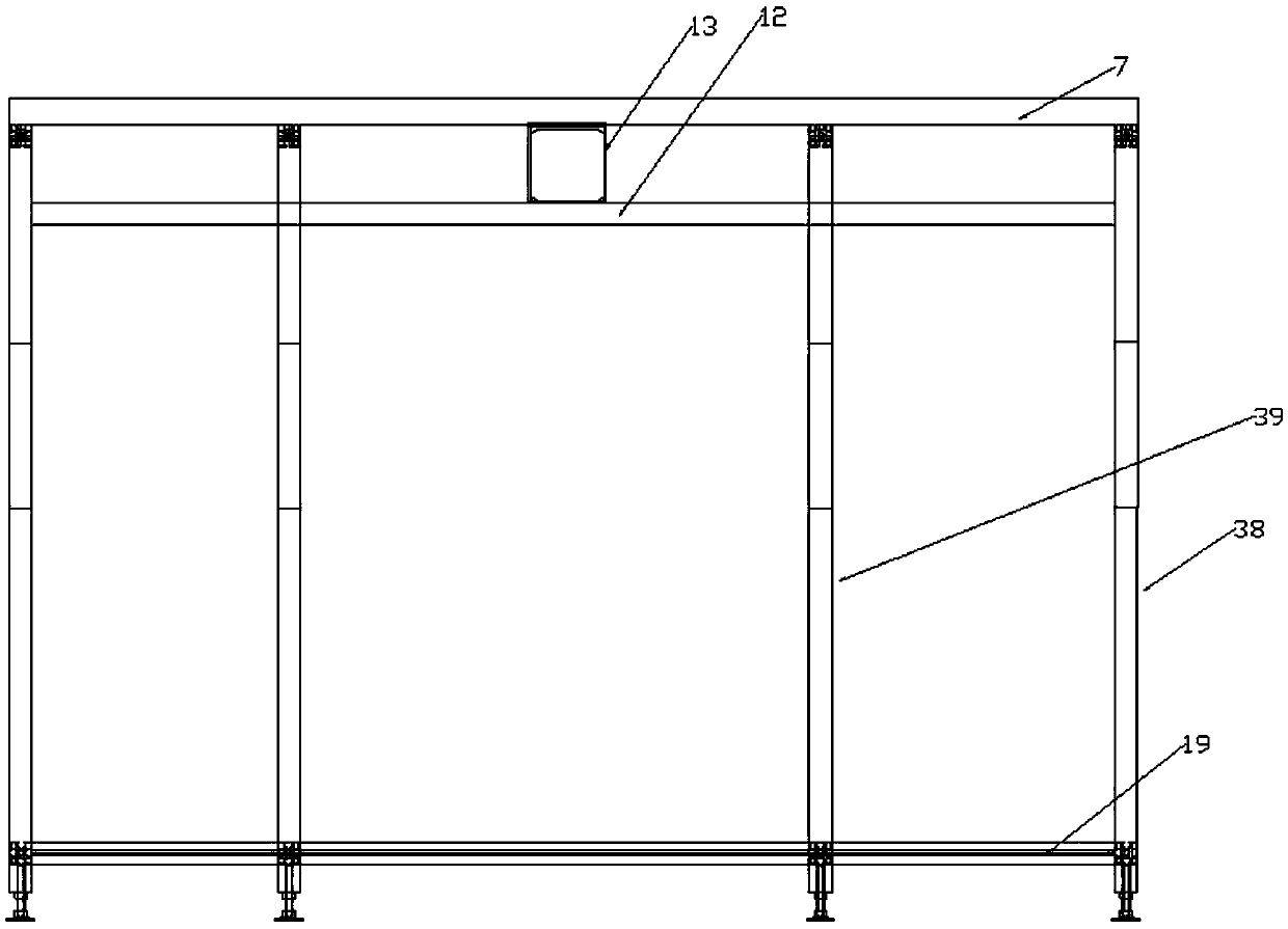 Automatic stacking transport line for edible mushroom boxes