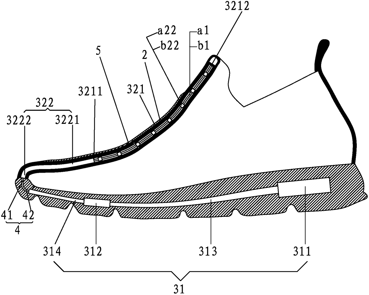 Solar intelligent adjusting comfortable shoe