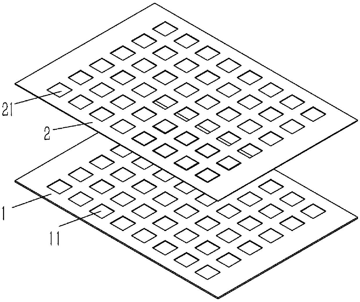 Mould and method for manufacturing hydrogen fuel cell module used as demonstration teaching aid and cell module