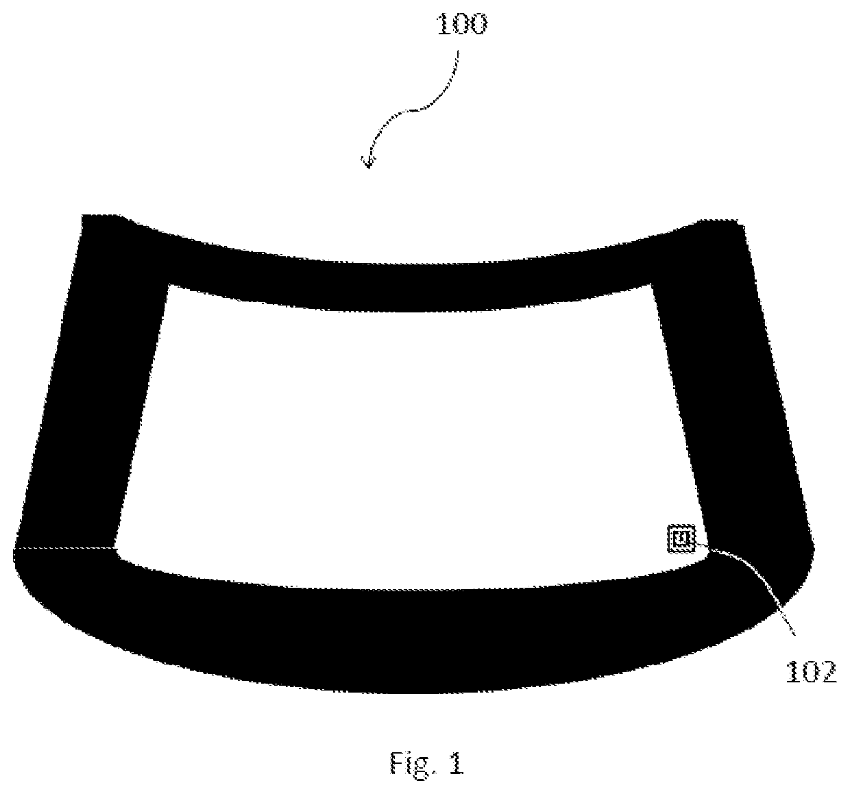 Laminated glazing with embedded data transponder