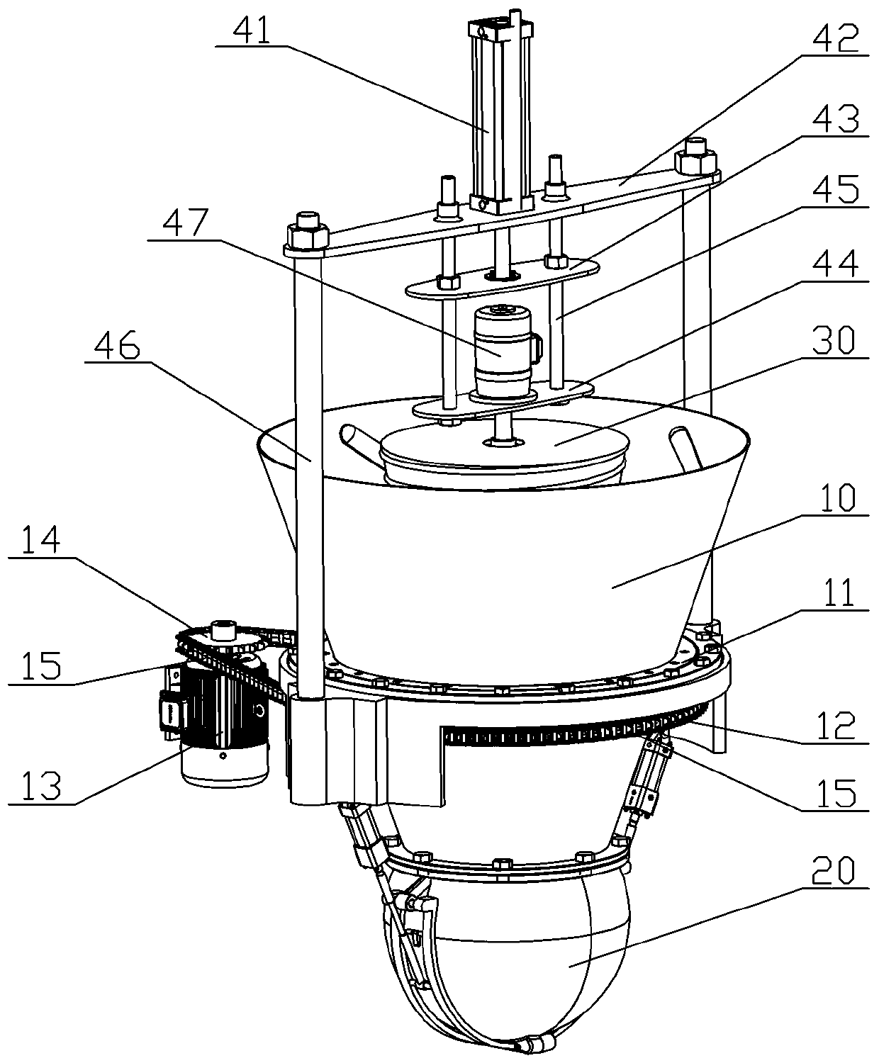 Novel granular oolong tea forming equipment and forming method thereof