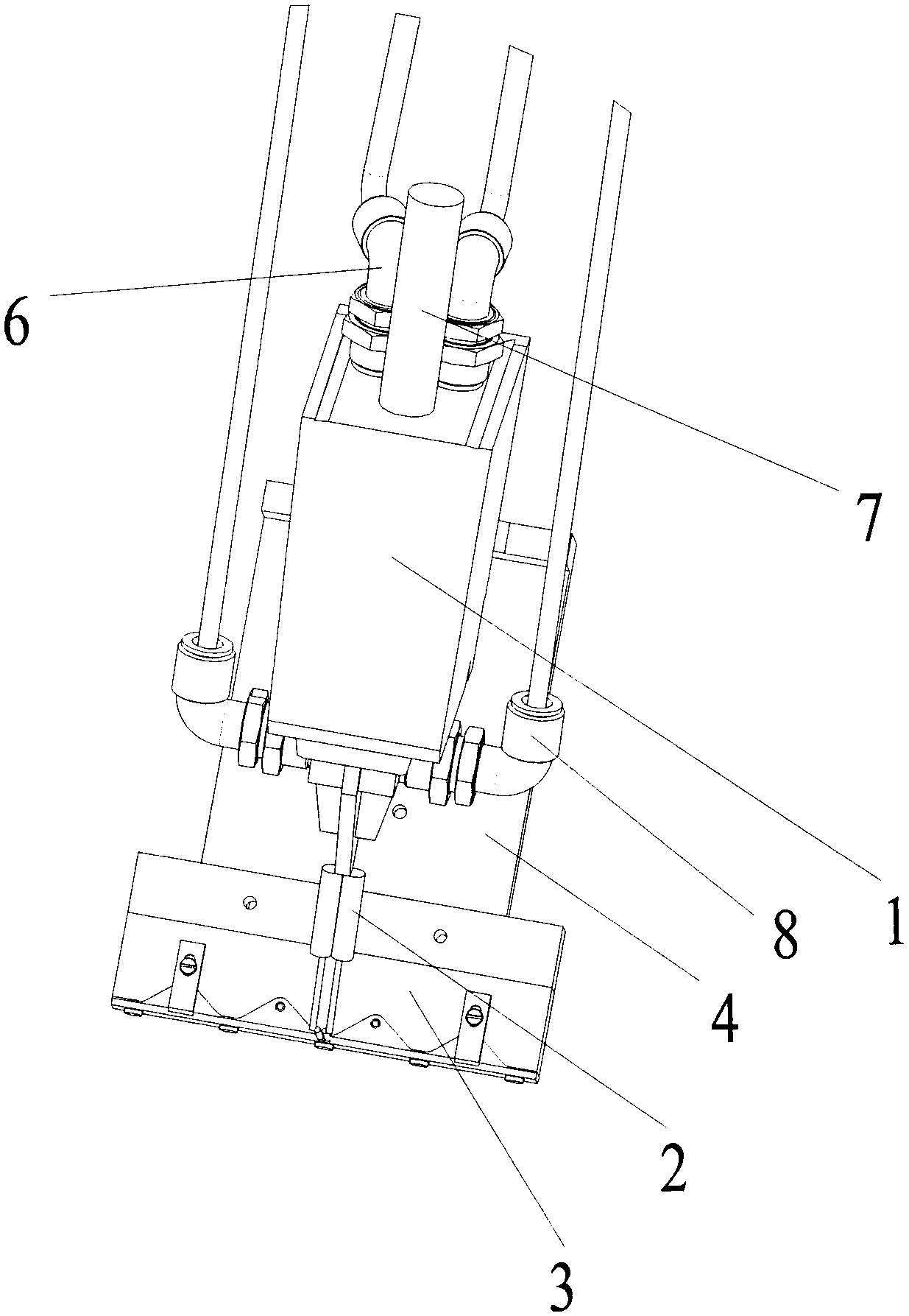 Battery string welding mechanism