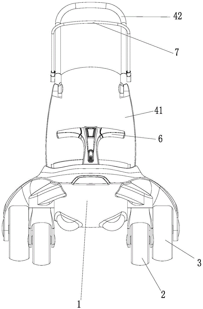 Amphibious baby stroller