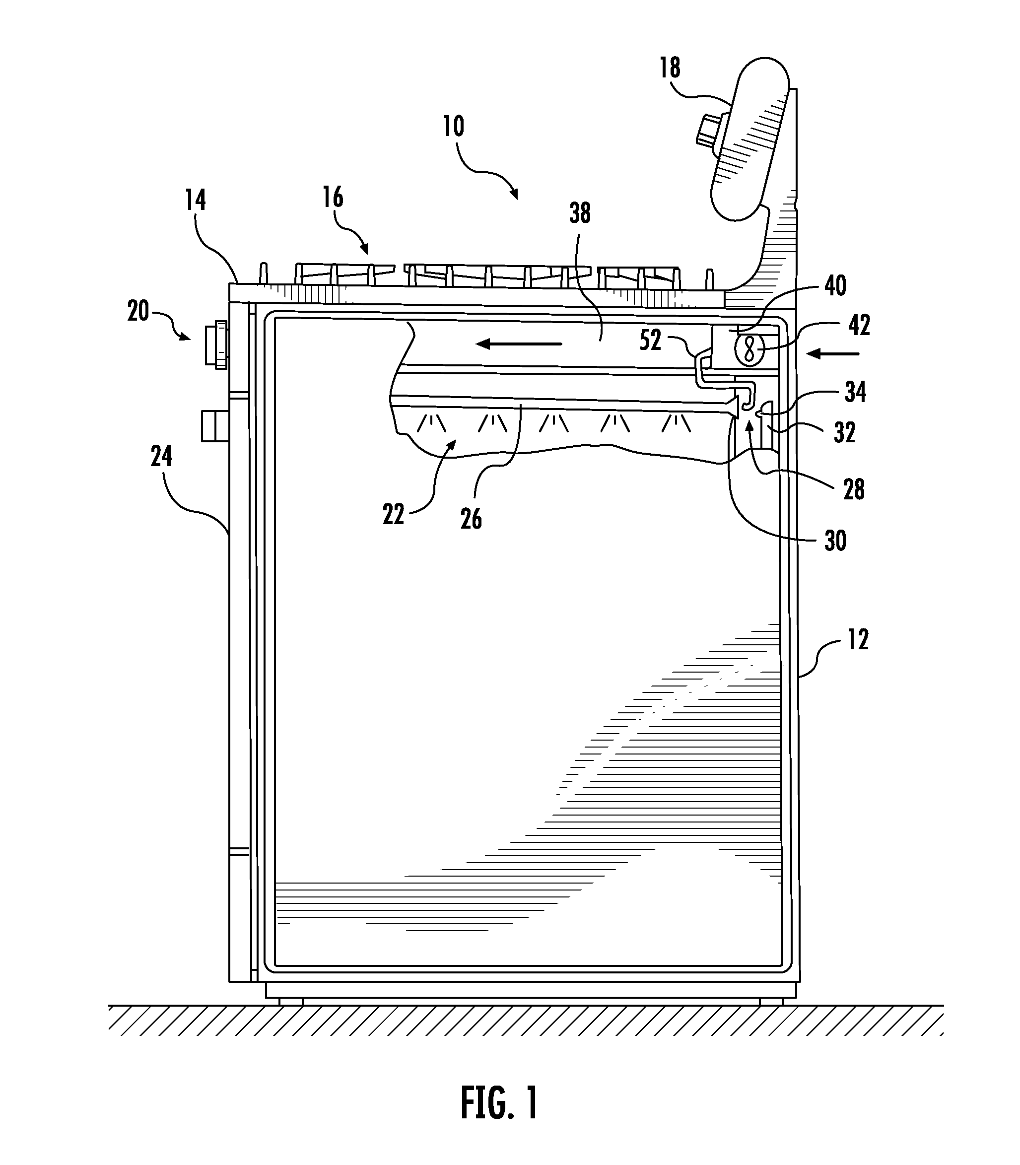 Home appliance with supplemental combustion air supply apparatus