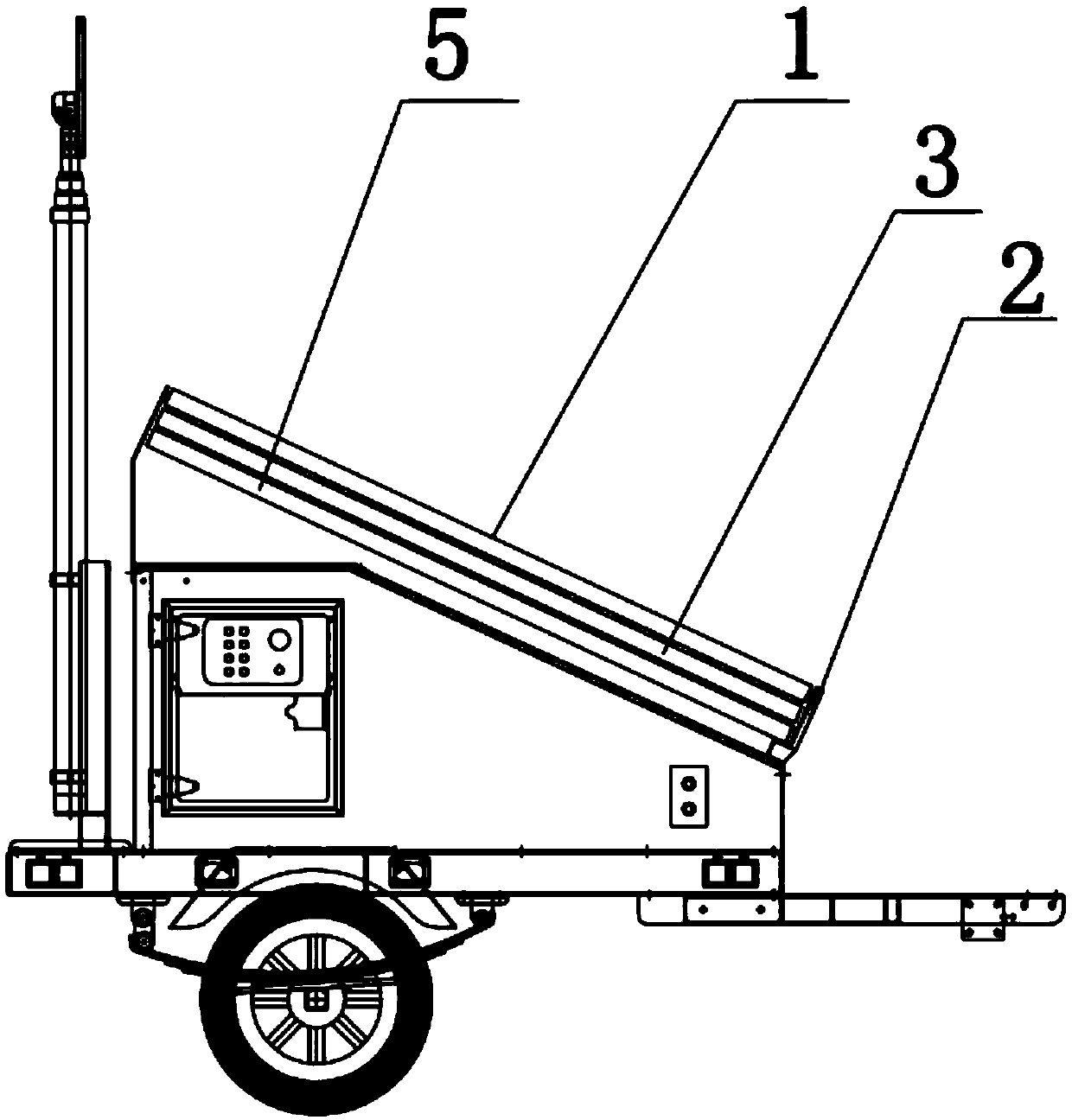 Pulling type solar collection device of solar equipment