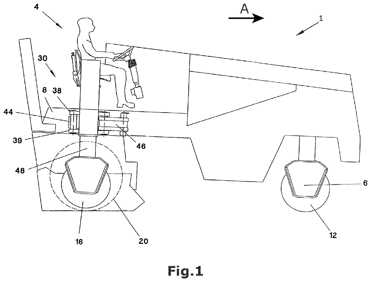 Self-propelled construction machine