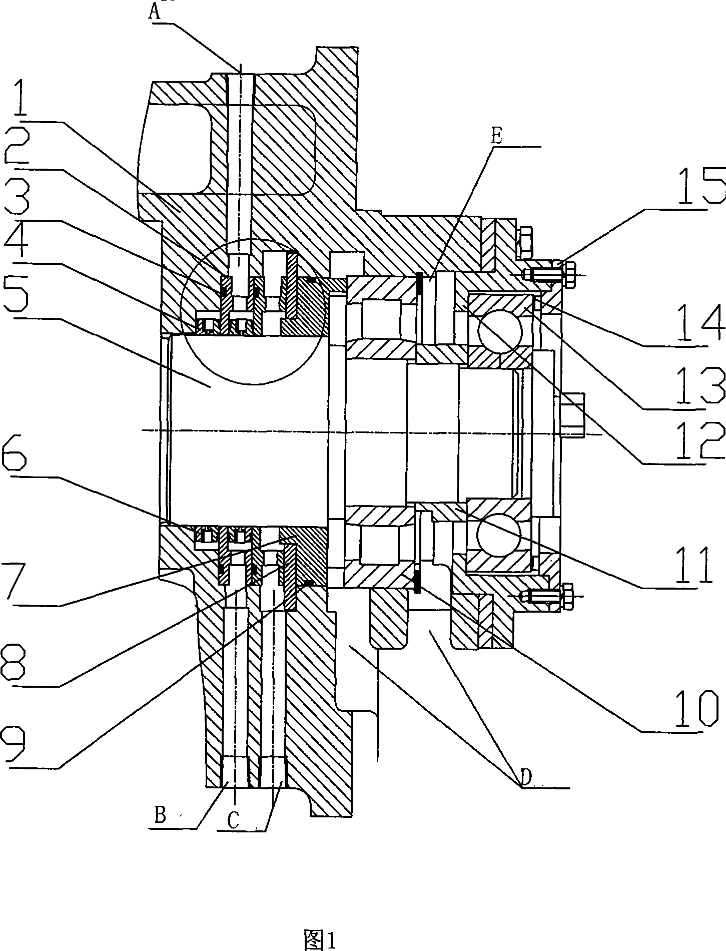 Dry helical lobe compressor host rotor spindle rotor spindle sealing structure