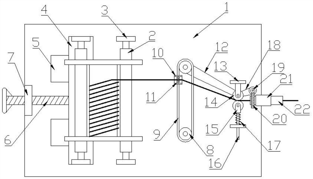 Cable take-up and pay-off device for communication engineering