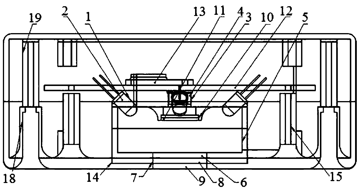 Portable grain quality online detection device based on near infrared spectrum